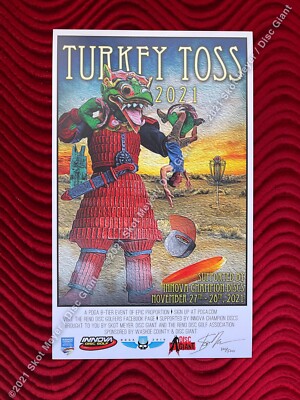 DISC GOLF ART - SCI FI -LIMITED EDITION SIGNED & NUMBERED LITHOGRAPH- SICK!