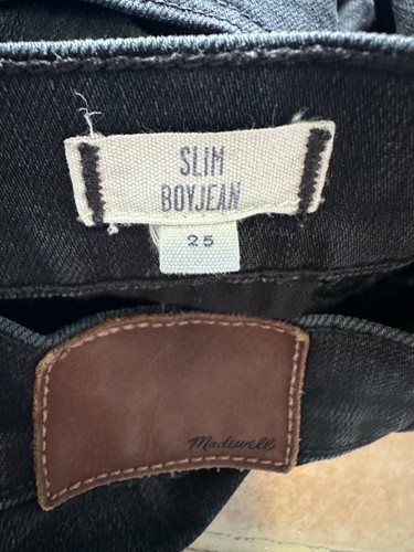 Jean Madewell negro Slim Boy para mujer talla 25 - Imagen 4 de 5