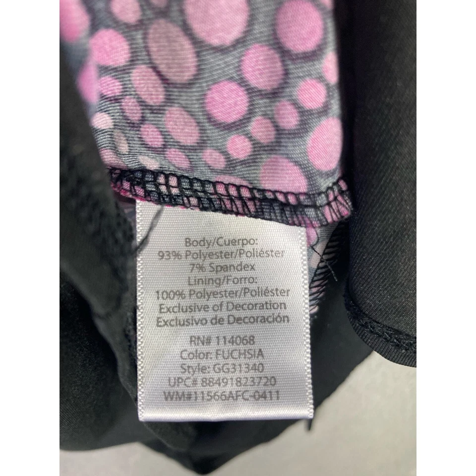 Vestido de fiesta geométrico abstracto rosa y negro talla 10 George para niñas Foto 3 de 4