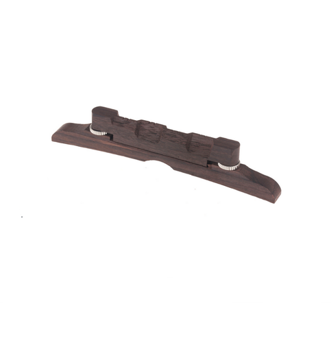 Genuine Rosewood Adjustable Compensated 114mm Bridge with Rosewood Base 2pc set - Picture 11 of 15