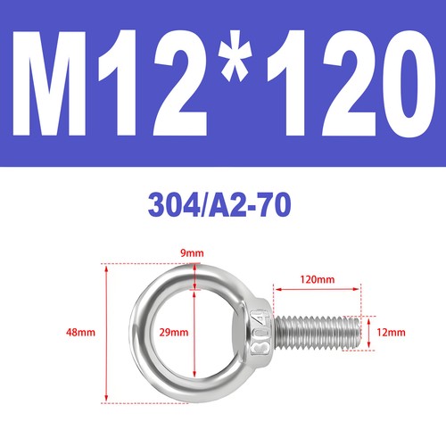 Ringschrauben Edelstahl V2A A2 Ösenschrauben M3-M18 Augbolzen Augenschrauben - Bild 95 von 122