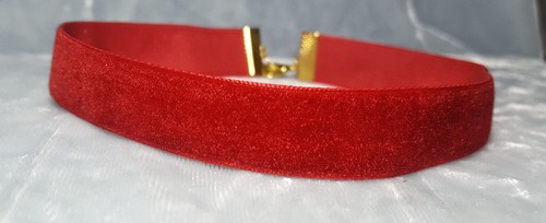 ALL COLORS Ribbon Choker Necklace Velvet Glitter Sequins Holidays - Picture 38 of 108