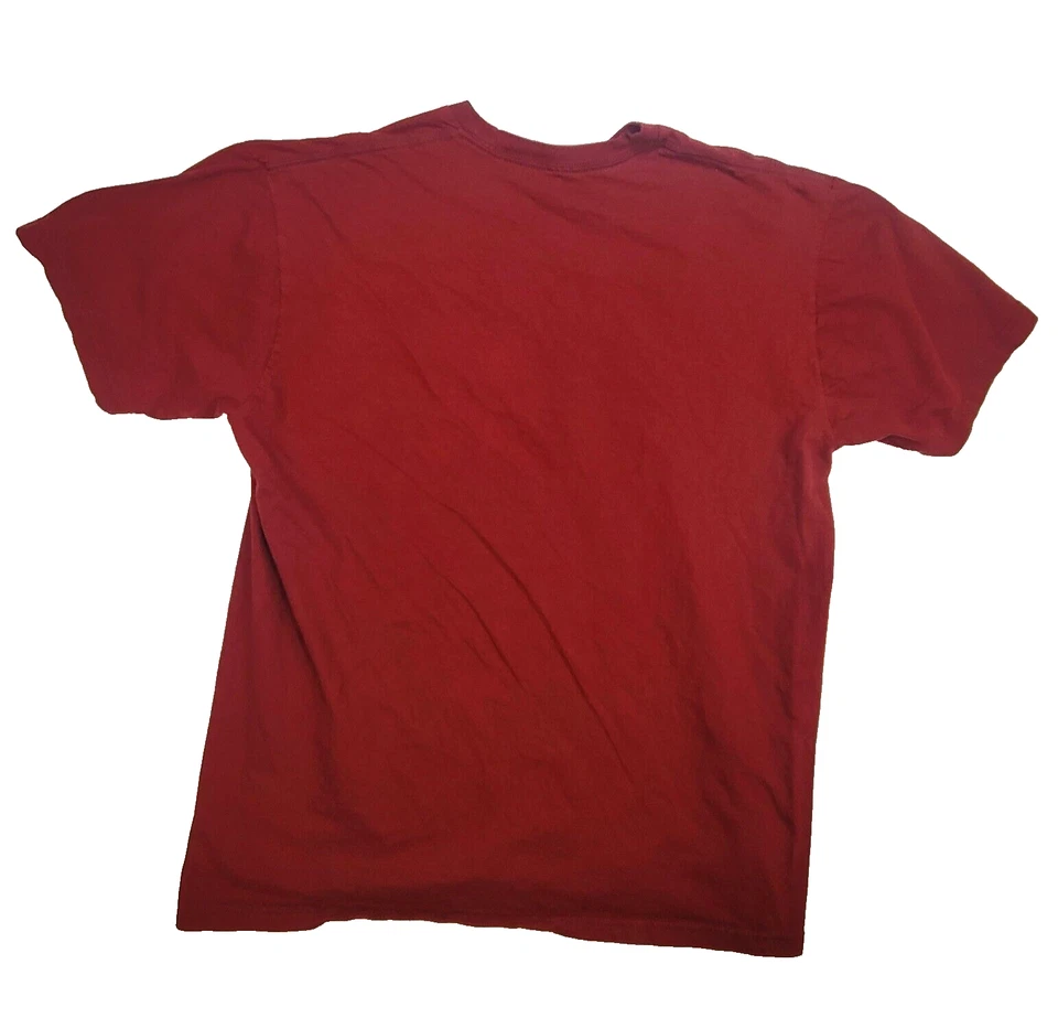 Dr Pepper футболка мужская XL красный 100% хлопок логотип ворота короткий рукав пуловер - Изображение 4 из 4