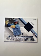 2024 Topps Update JUNIOR CAMINERO RC No. MLMU-JCA MAJOR LEAGUE MATERIAL RELIC TB
