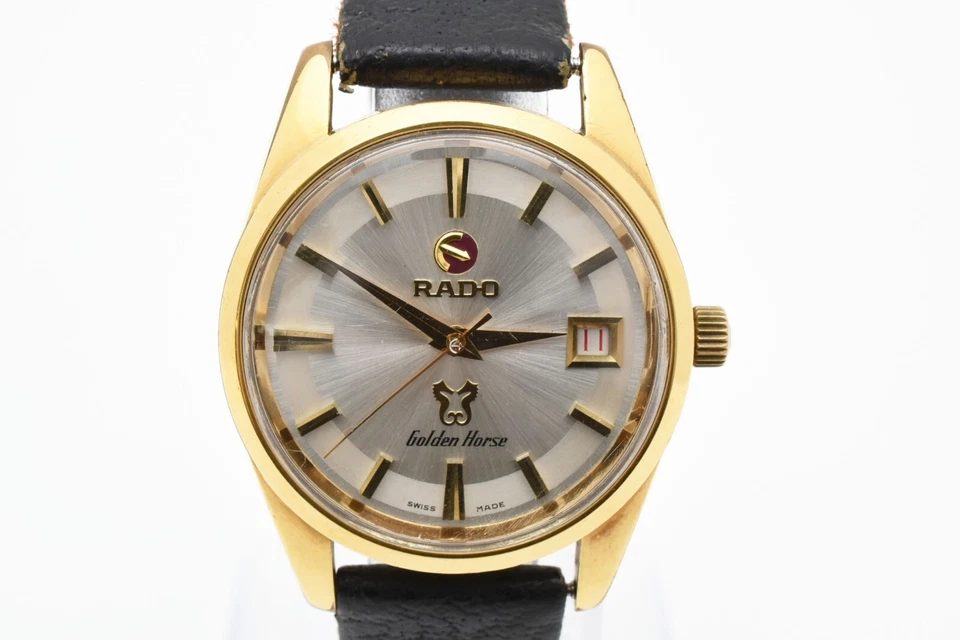 ⏯ [Excellent+4] RADO Golden Horse Silver Dial Gold Bezel Automatic Men's JAPAN - Image 2 of 4