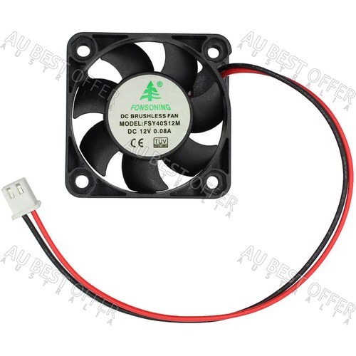 Brushless Silent Compute Fan 40x40x10mm DC 12V PC Case Cooling Fans Black AUS - Picture 10 of 17