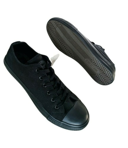 Soulcal & Co Mens Black Canvas Low Top Trainers Size UK 9 / EU 43 / 27.5cm - Picture 8 of 12