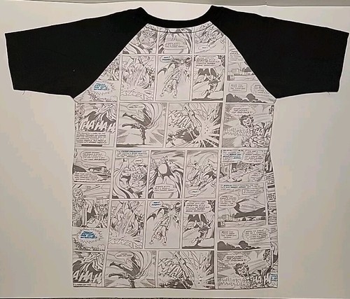 DC Comic Vintage Logo Batman Embroidered Vintage Kid Youth T Shirt Size 6/7 - Picture 5 of 9
