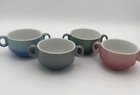 Lovecasa Stackable 13 oz Bowls with Handles Set of 4 Oven Safe Multicolor