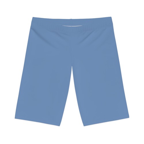 Blue-Gray Women's Bike Shorts, Cycling Shorts, Athletic Wear, Workout Gear, - Picture 7 of 7