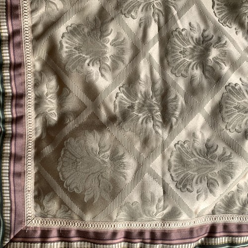 Croscill Carrington King PIllow Shams 20 X34" Cinnamon Green Gold Stripe - Picture 6 of 6