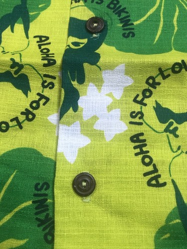 Vintage ALOHA HAWAIIAN TIKI shirt Resort Tourist Surf Rockabilly NOS - Picture 12 of 16