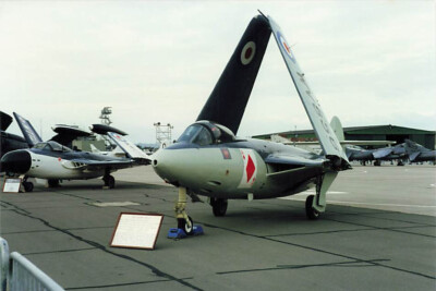 Foto Hawker Sea Hawk Somerset 07-08/1988 Airshow ca. 11 x 16cm - scc5402i