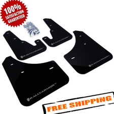 Rally Armor MF9-UR-BLK/SIL UR Series Black Mud Flaps with Silver Logo