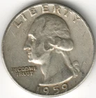 USA - 1959D - Washington ¼ $ - Silver Eagle - #15774RG