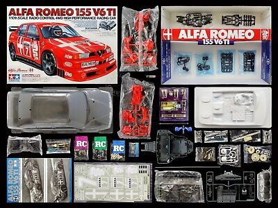 Tamiya 1/10 RC Alfa Romeo 155 V6 TI #58128 TA02 Chassis Tamiya 1/10 RC Alfa Romeo 155 V6 TI #58128 TA02 Chassis
