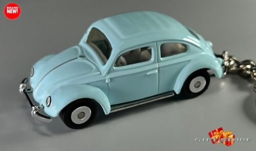 RARE KEY CHAIN LIGHT BLUE VOLKSWAGEN VW BEETLE WITH RAGTOP CUSTOM Ltd GREAT GIFT - Picture 1 of 8