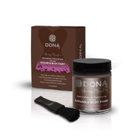 Dona Aphrodisiac & Phermone Infused Kissable Body Paint- Chocolate Mousse 2oz Dona Aphrodisiac & Phermone Infused Kissable Body Paint- Chocolate Mousse 2oz