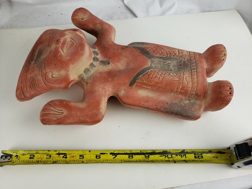 Bonita figura grande vintage de cerámica popular sudamericana 13" - Imagen 12 de 12