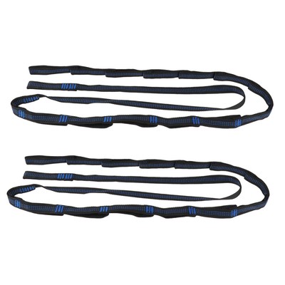 2pcs Nylon Hanging Hammock Tree Straps 280cm Camping Sleeping Webbing 500kg