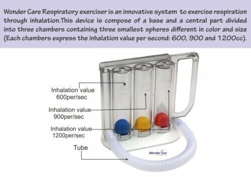 Deep Breathing Lung Exerciser Washable & Hygienic Breath Measurement with Handle - Picture 3 of 12