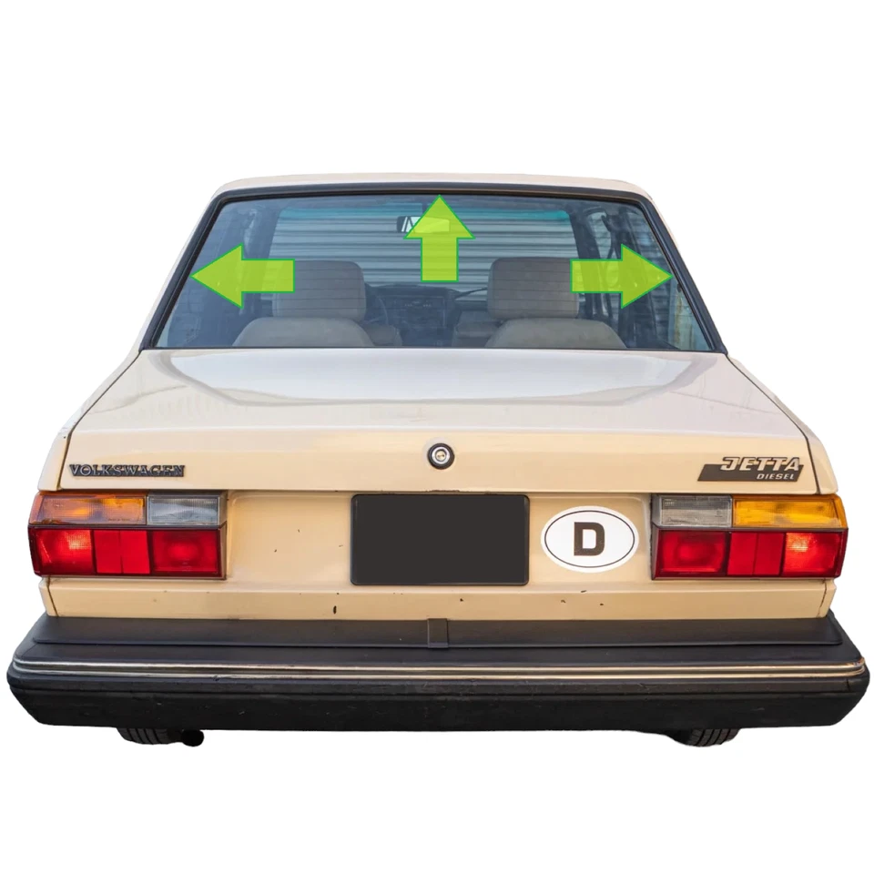 Resistente al clima para ventana trasera Volkswagen Jetta MK1 A1 1974-83 171845521A Foto 3 de 4