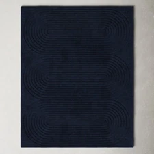 signwin navy Modern Wool Area Rugs | Hand Tufted Rug | area rug | Designer Rugs