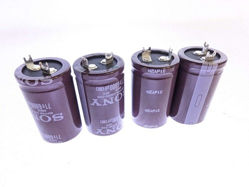 4x Original Sony Nippon Chemi-Con Audio 85C 71V 6800uF Kondensator - 50x30mm - Bild 3 von 5