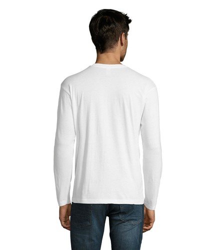 Mens Long Sleeve T-Shirt 100% Cotton Plain Crew Round Neck Casual Tee Tops S-3XL - Picture 10 of 37