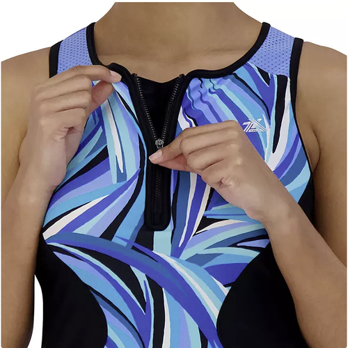 ZeroXposur Women’s 2-Piece UPF 30+ Scuba Tankini and Short Set Size XXL Blue NWT - Picture 3 of 15