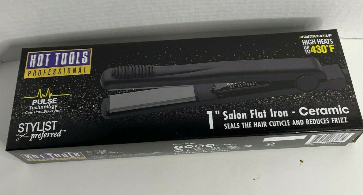 Never used 1” salon professional flat iron Naturia™ Professional 1” Salon Flat Iron – Model NK-460X  main image 4