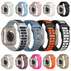 Do Apple Watch Series Ultra 2 10 9 8 7 6 iWatch 49mm Silikonowy pasek sportowy Pasek