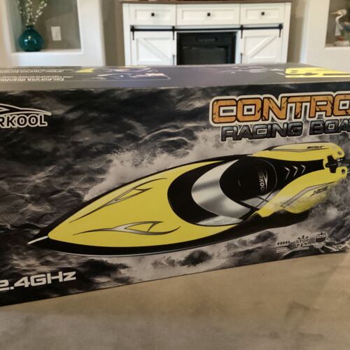 Sharkool H106 Yellow 2.4GHz Brushless Racing Boat With Remote Control