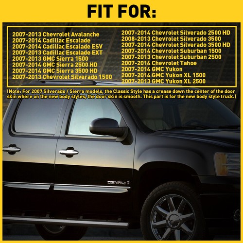 4pc Exterior Chrome for Door 45121 Handles Set Silverado Tahoe Yukon Escalade US - Picture 5 of 8