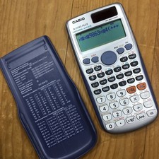 CASIO CALCULATOR SOLAR Scientific FX-115ES PLUS w/ Cover WORKS VINTAGE Thailand