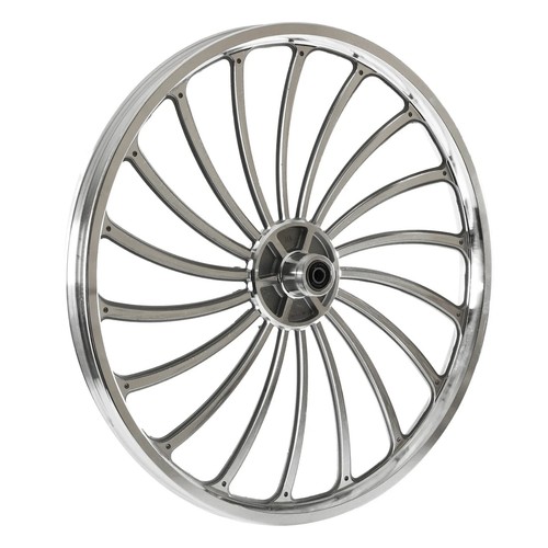 20" x 35mm Front & Rear Freewheel BMX Bicycle Alloy Wheel w 18 spokes Chrome - Picture 6 of 7