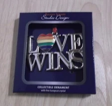 REGENT SQUARE LOVE WINS - EUROPEAN CRYSTALS - NIB