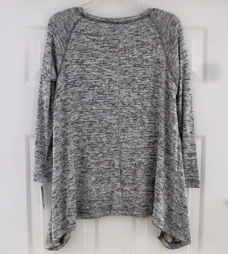 NEU Langarmshirt Pullover mit Tasche Mossimo Grau (Schwarz & Weiß) Gr. S Small - Bild 4 von 4