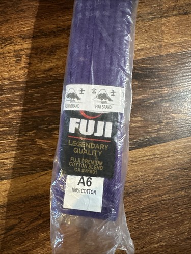 New Fuji Sports Jiu Jitsu Brazilian JiuJitsu MMA BJJ Adult Gi Rank Belt Purple - Picture 4 of 4