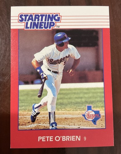 PETE O’BRIEN 1988 KENNER STARTING LINEUP CARD - TEXAS RANGERS
