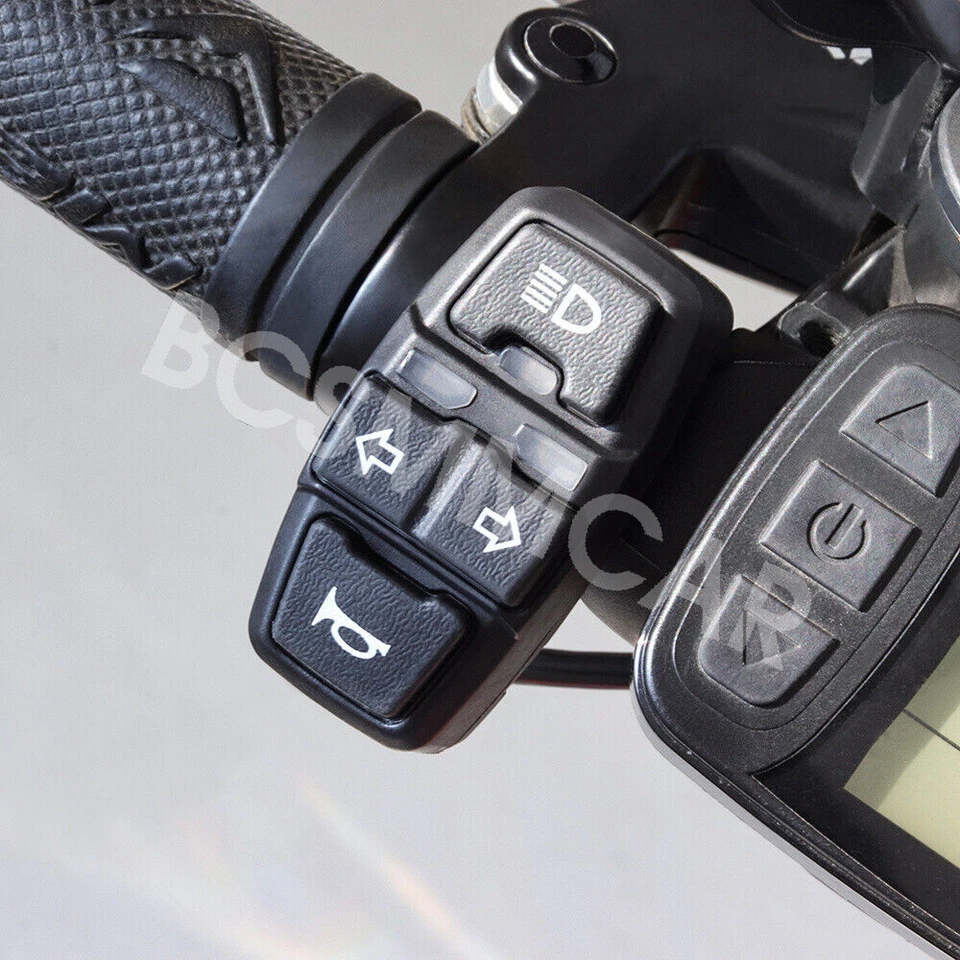 Motorcycle Switch For Handlebar Turn Signal Light Horn ON/OFF Button Waterproof - Image 3 of 4