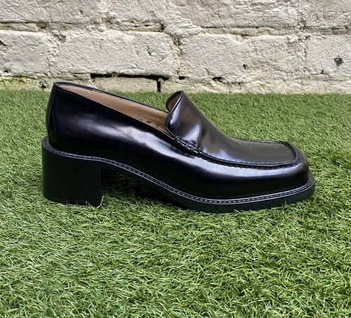 Mocasines para mujer Free Lance Paris punta cuadrada tacón cuero negro EU 41 UK 7.5 - Imagen 3 de 12