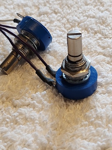 100K OHM 2 W CERMET LINEAR POTENTIOMETER BOURNS 3852A-282-104A SET OF 2 TESTED - Picture 2 of 3