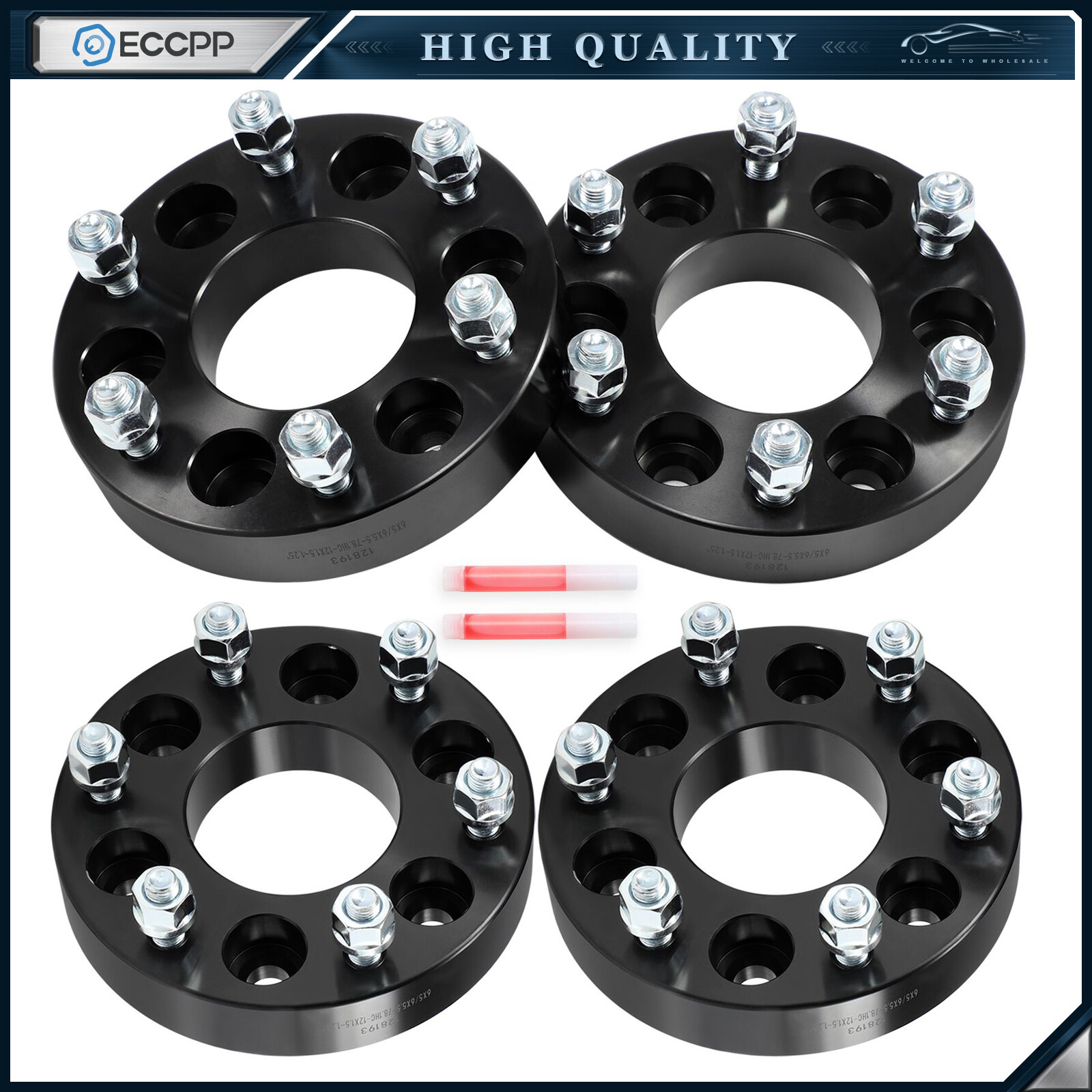 4Pcs 1.25" 6x5 to 6x5.5 Wheel Adapters For Chevy Trailblazer GMC Envoy 2002-2009