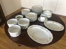 Rosenthal Classic Rose, Gr&uuml;ne Ranke Monbijou, Kaffee & Speise Service 88-teilig