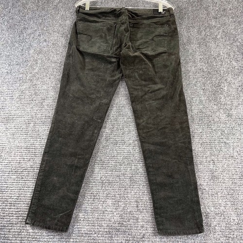 Pantaloni American Eagle donna 8 jeggings verdi in velluto a coste 360 super stretch - Foto 2 di 10