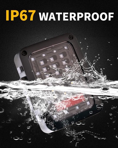 For Jeep Wrangler JK Combo Led Tail Lights 7'' Headlights Fog Turn Signal Lamps - Picture 17 of 24