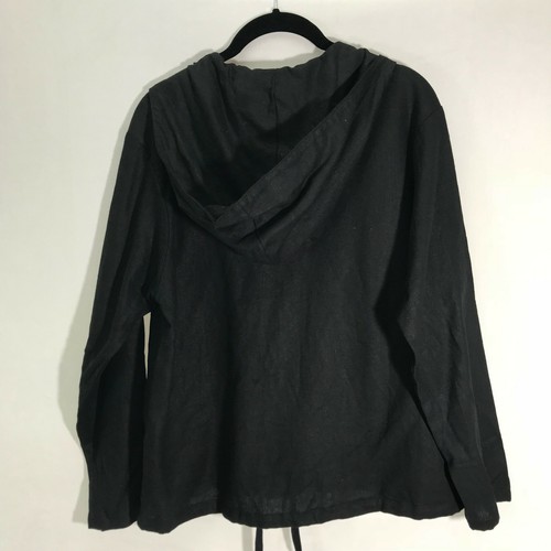 Walt Disney World M Grand Floridan Hotel Black Linen Blend Pullover - Picture 4 of 6