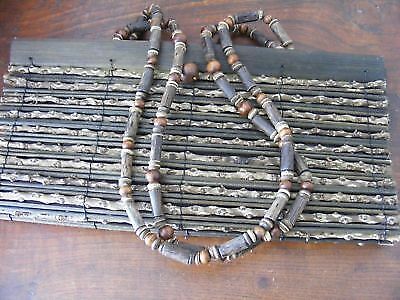BEATIFULL VINTAGE HANDBAG WOOD STICKS - Bild 2 von 6
