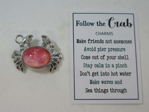 L1 FOLLOW THE CRAB pocket figurine charm er64170 Cancer zodiac jewelry Ganz